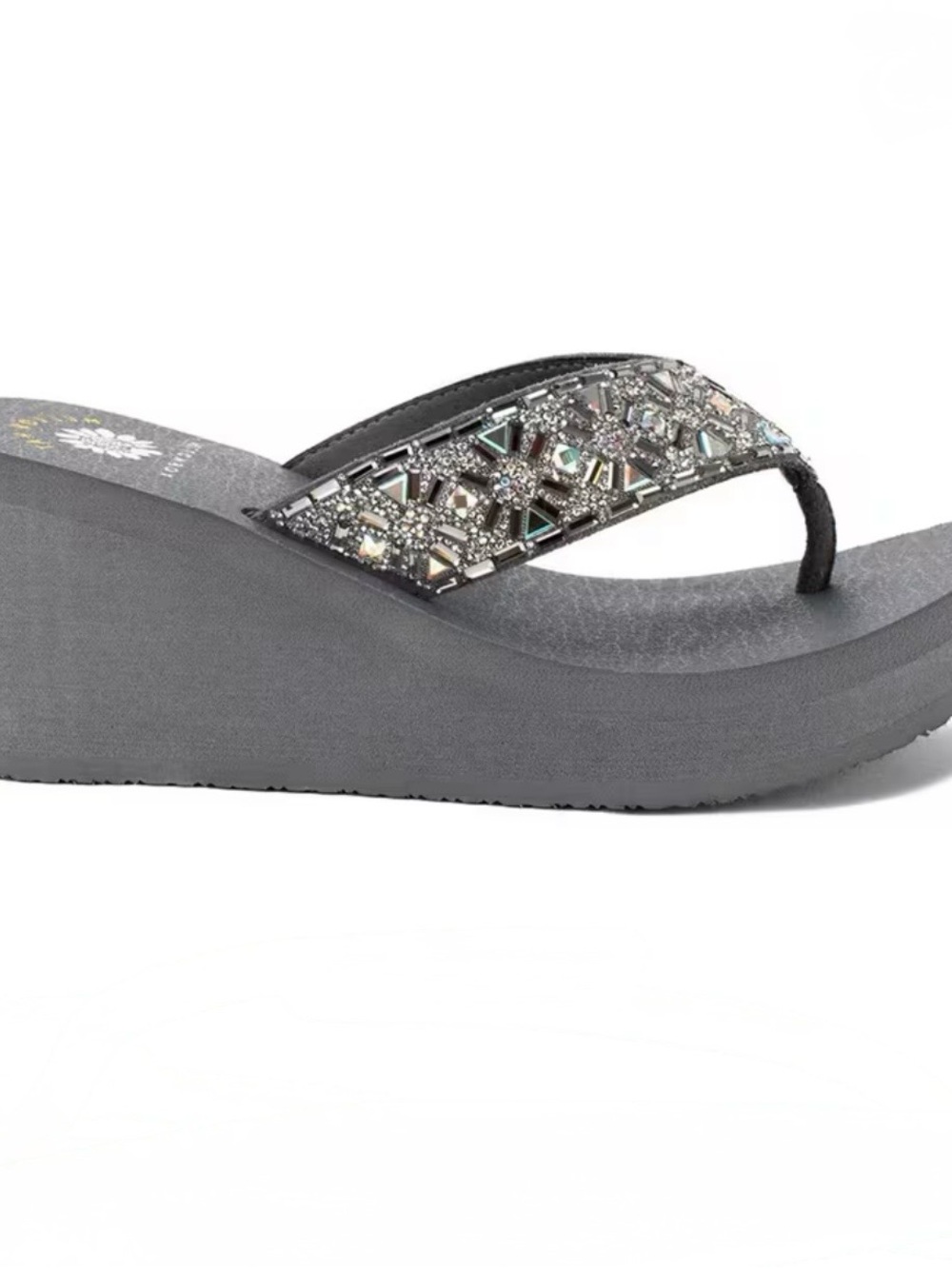 YELLOW BOX FLIP FLOP WHITTIER COLOR GRAY NEW IN BOX MEDIUM WIDTH FIRM PRICE
